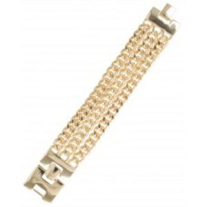 3 STRAND GOLD CHAIN LINK CLIP BRACELET, LOVE THIS BRACELET!!!